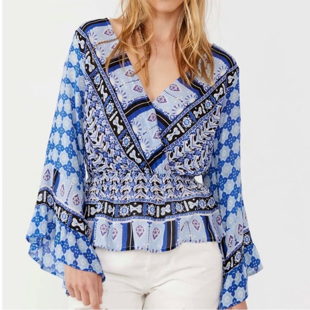 Free People Rosalie Wrap Top